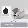 Memory Foam U-Shaped Travel Pillow, Ergonomic Neck Support Cushion, Portable Soft Airplane Sleep Pillow for Car Office Travel