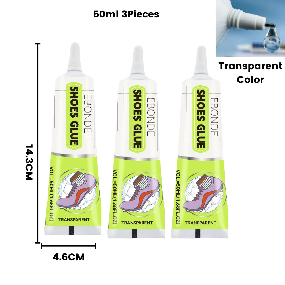 Professional Strength Shoe Glue Waterproof Quick Dry Adhesive for Leather Boots Sneakers Repair DIY Home Fix Kit (15ml or 50ml)