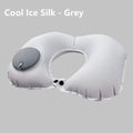 2025 New Inflatable Pillow Travel Portable Neck Protection Pillow Press Inflatable U-shaped Pillow Travel Storage Neck Pillow