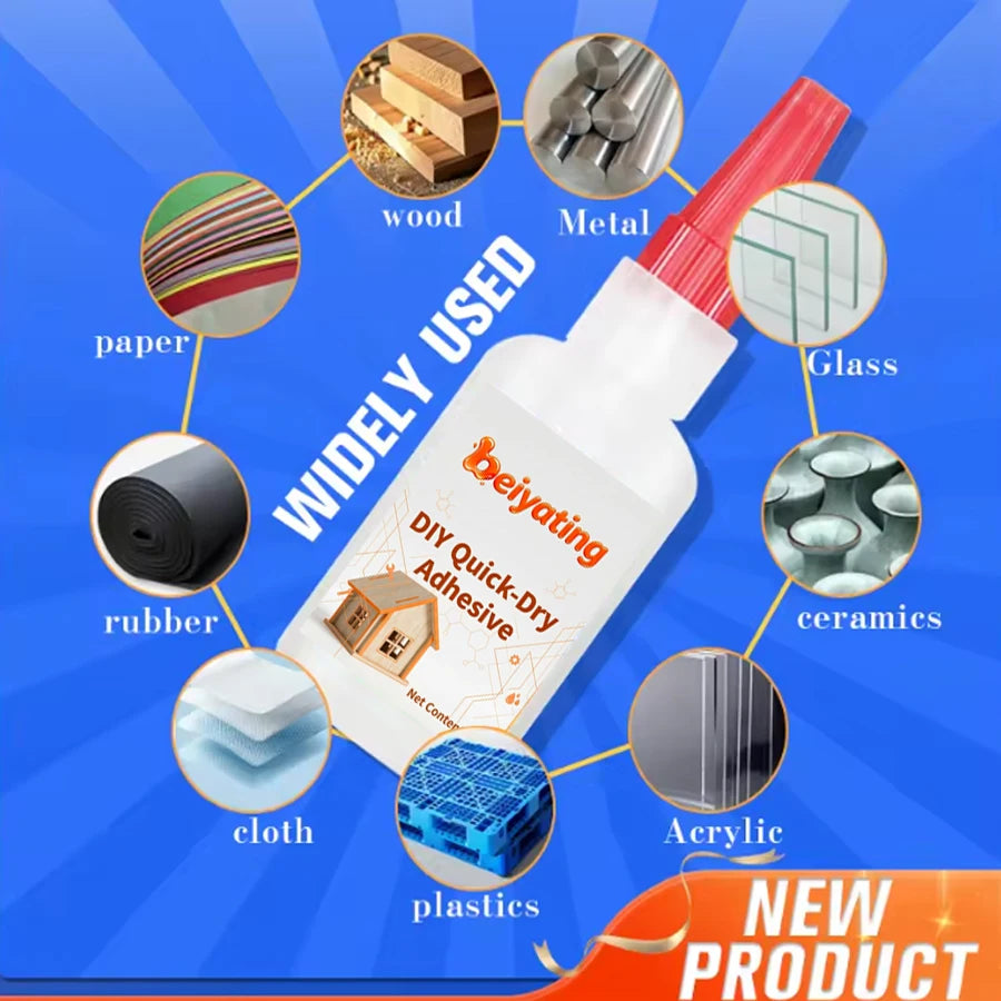 1-3Pcs 20G Quick Dry Strong Adhesive CA Glue, Multi-purpose Instant Bond for Plastic Wood Metal Ceramic, DIY Model Repair Glue