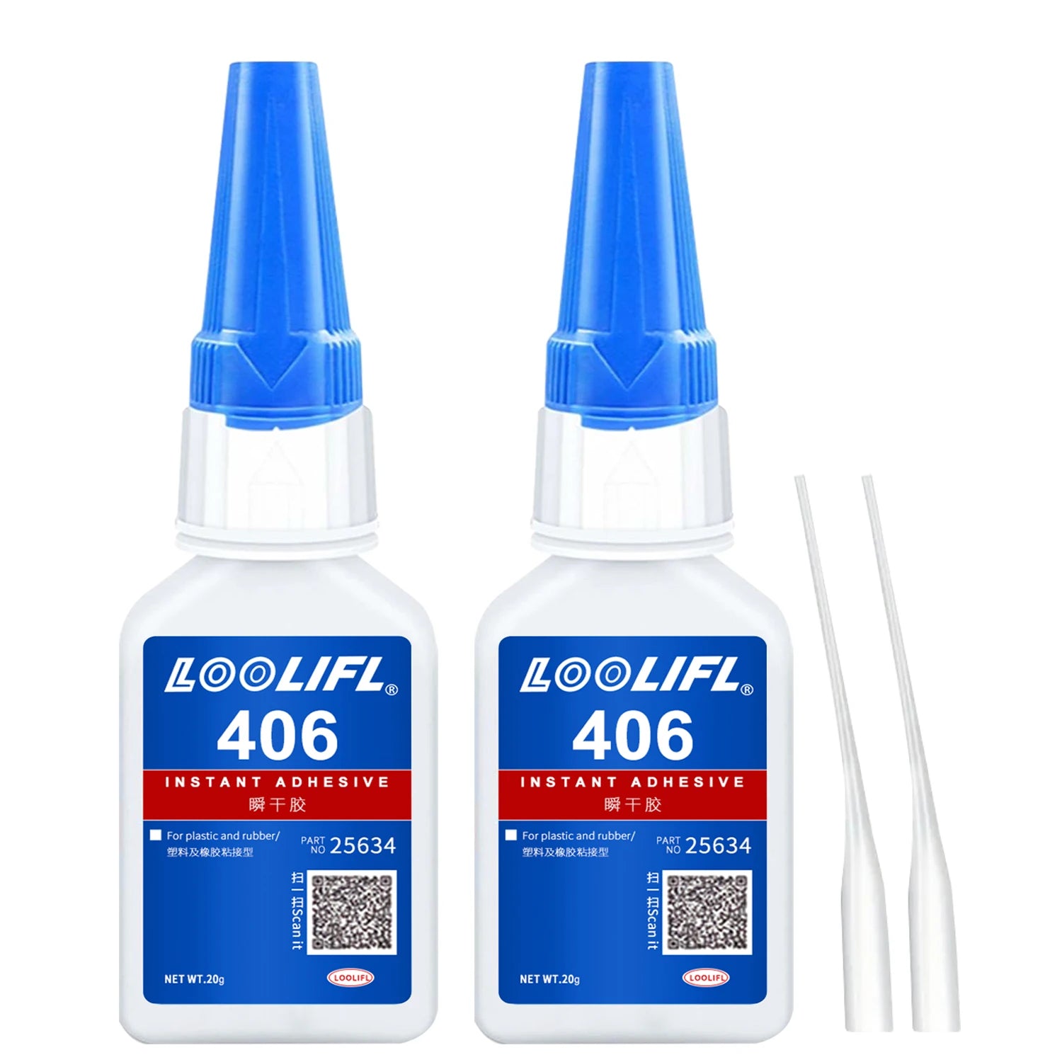 20g 406 High-Quality Cyanoacrylate Super Adhesive for Quick Repair,Suitable for DIY Repair of Wood, Plastic, Models, Metals, Etc