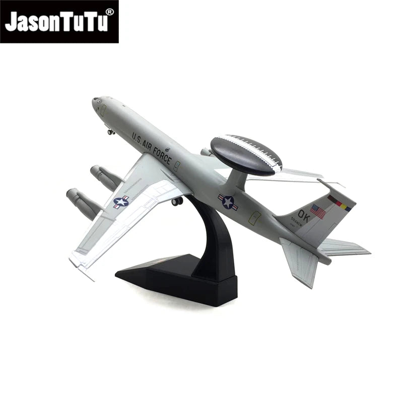 JASON TUTU 1/200 Scale American Boeing E-3 Sentry AWACS Aircraft Airplane Models Adult Children Toys for Display Show