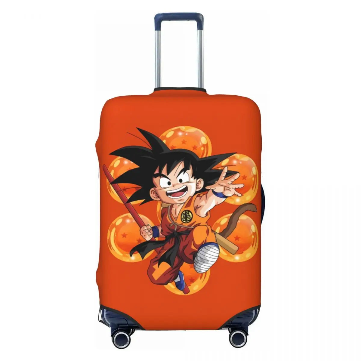Kid Goku With Dragon Balls Dragon Ball Suitcase Cover Travel Flight Practical Luggage Accesories Protector