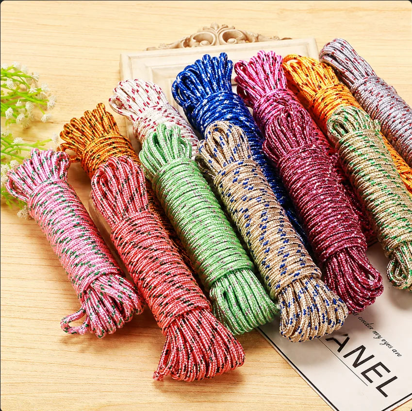 Windproof Multifunctional Outdoor Travel Rope, Suitable for Balcony Sunbathing, Random Color Delivery Clothesline for Outdoor
