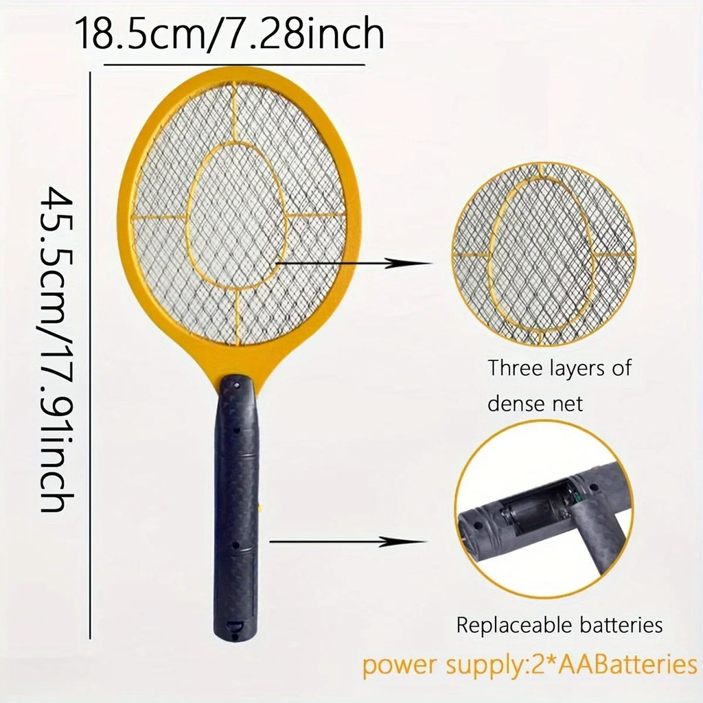 1pc/2pcs - Lightweight and compact household electric mosquito swatter to achieve efficient mosquito killing