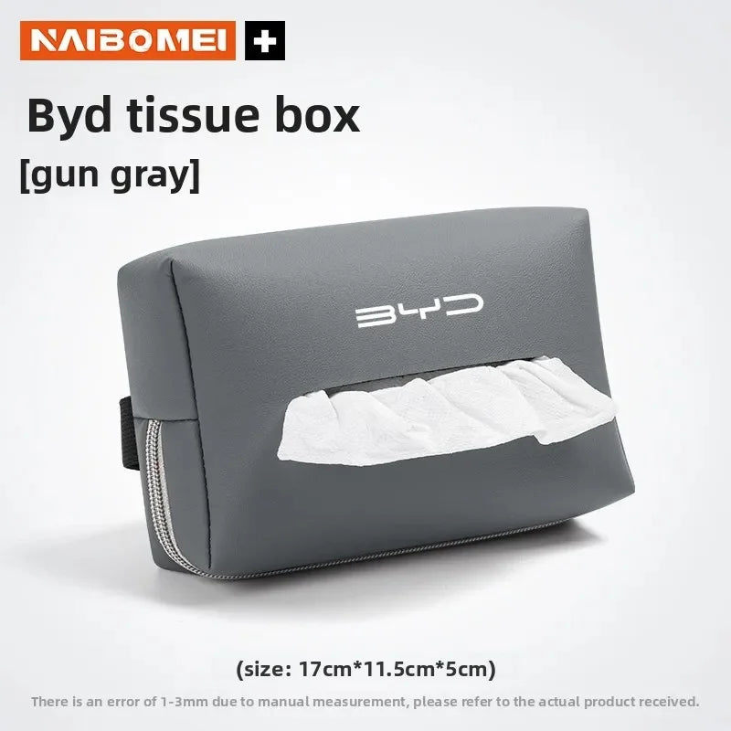 Anti-Scratch Car Armrest Tissue Box for BYD Seal Dolphin Yuan Plus Seal U Frigate 07 Tang EV Han EV Song Pro Auto Accessories