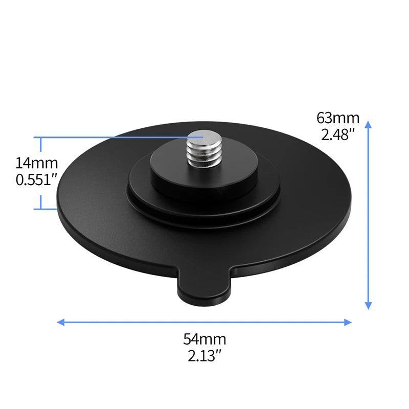 Strong Adhesive Sticker 1/4 Screw Mount Car Dashboard Adhesive Tape Phone Holder for Gopro Insta360 osmo 360 Action Stand Base