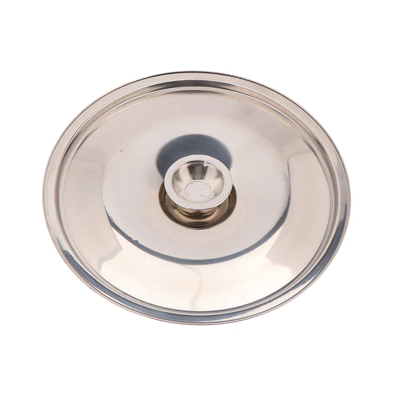 10-26cm Round Pot Lid Thicken Stainless Steel Saucepan Cover Replacement Universal Kitchen Food Lid Kitchen Supplies
