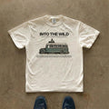 Plus Size Summer Women's Into The Wild Graphic  T-shirt Cotton Breathable Stylish Versatile Street Style Oversized