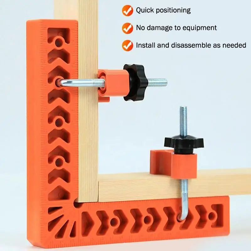 Woodworking Right Angle Ruler 3in Positioning Square with Clamp for Cabinet Picture Frame Drawer Assembly