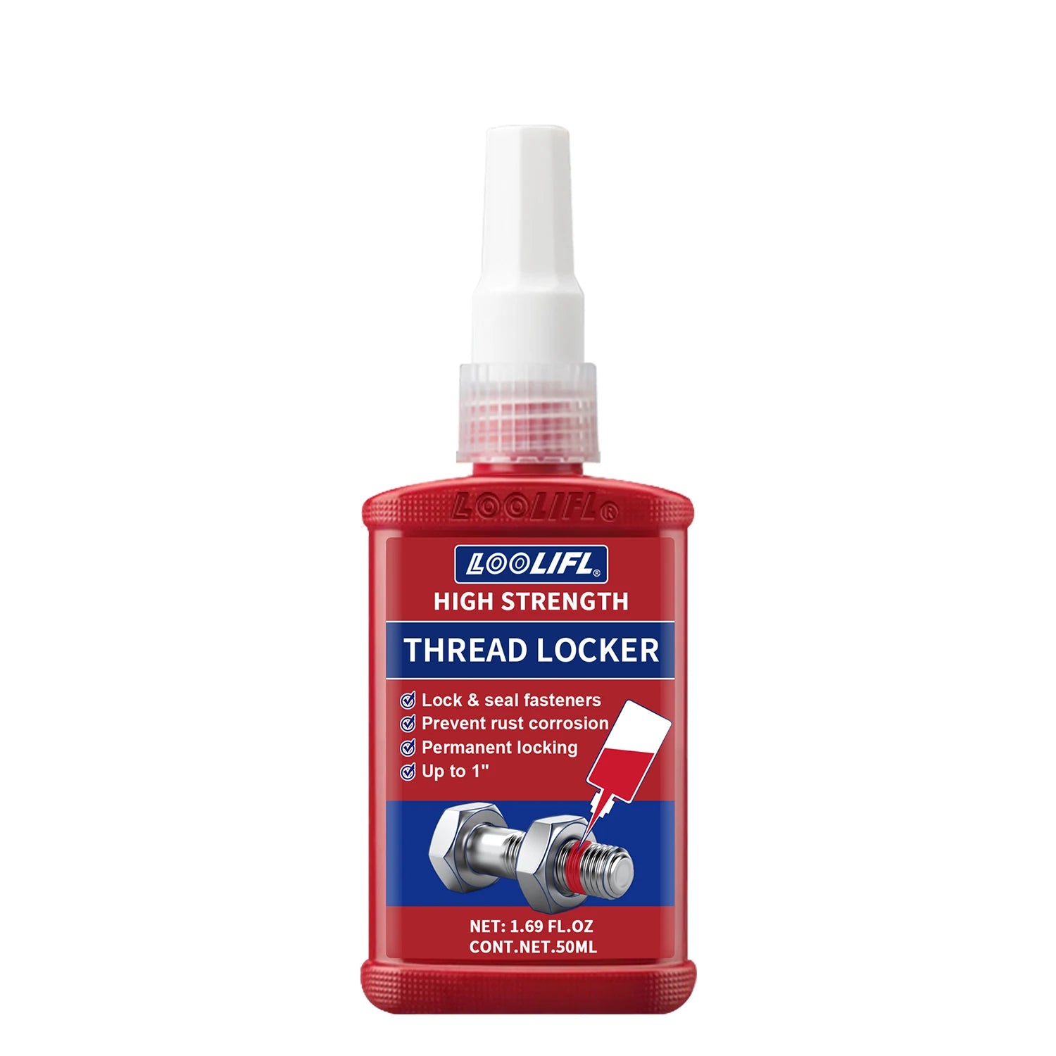 243 Blue Thread Locker Anaerobic Adhesive Removable Anti Vibration Screw Lock Glue for Motorcycle Bicycle Auto Metal Fastener