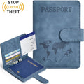 Passport Holder, Passport Cover with Credit Card Slot Passport Wallet Case Book Travel Must Have