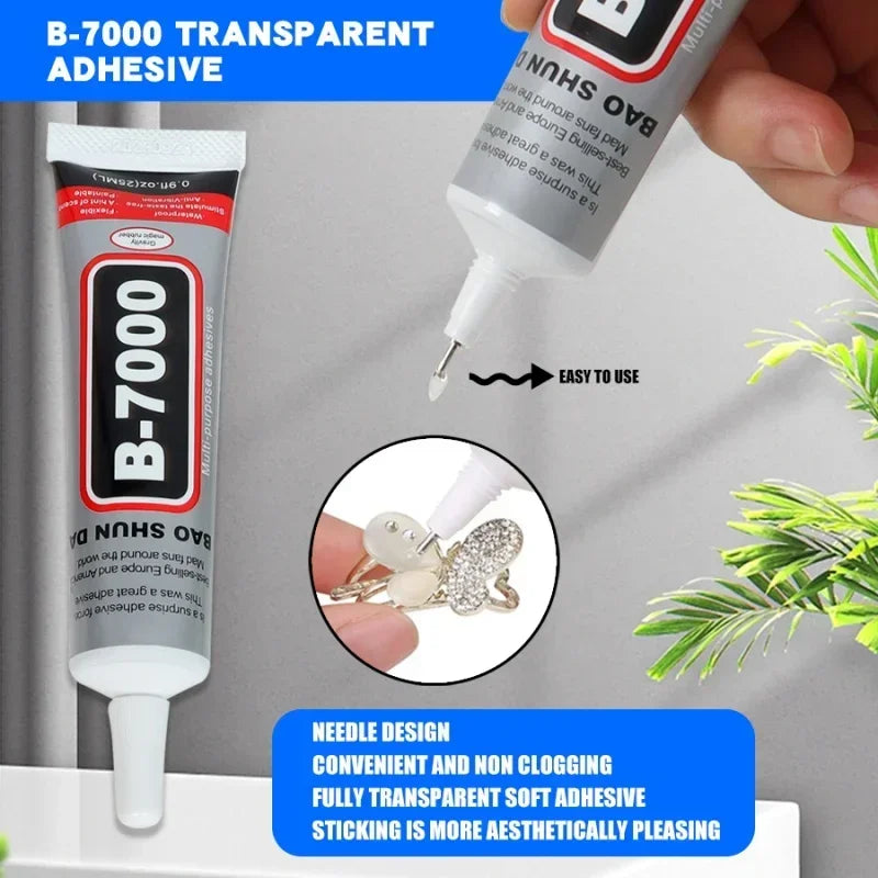 Multi-Purpose Clear Strong Glue Adhesive Universal Phone Repair Glue DIY Jewelry Makings Repair Glue B7000 Glue
