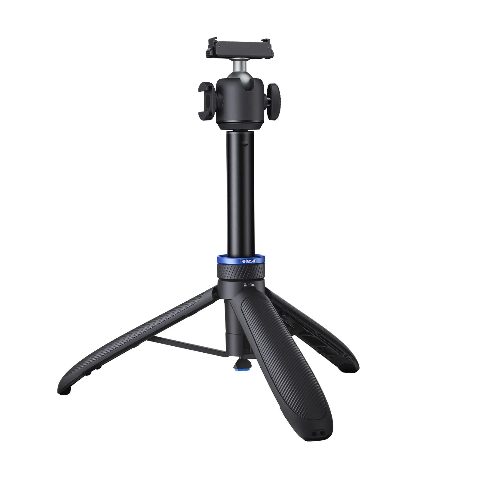 TELESIN Mini Quick Open Selfie Stick Tripod Aluminum alloy Stand for DJI Osmo GoPro Insta360 Action Camera Hand Grip Stand