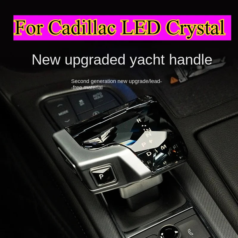 Crystal Gear Shift Knob for Cadillac CT5 CT6 XT4 XT5 XT6 Models with LED Gear Shifters Escalade Interior Modification Accessory