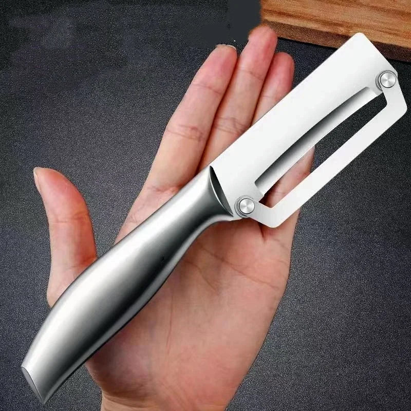 Stainless Steel Peeler Multifunctional Fruit Vegetable Slicer Knife Watermelon Melon Grater Kitchen Cooking Tool Flat Edge