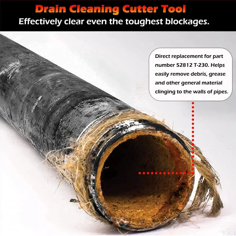52812 T-230 HD 2 Inch C-Cutter - Drain Cleaning Auger Used for Hand Tools & Tool Organizers, Pliers & Cutters