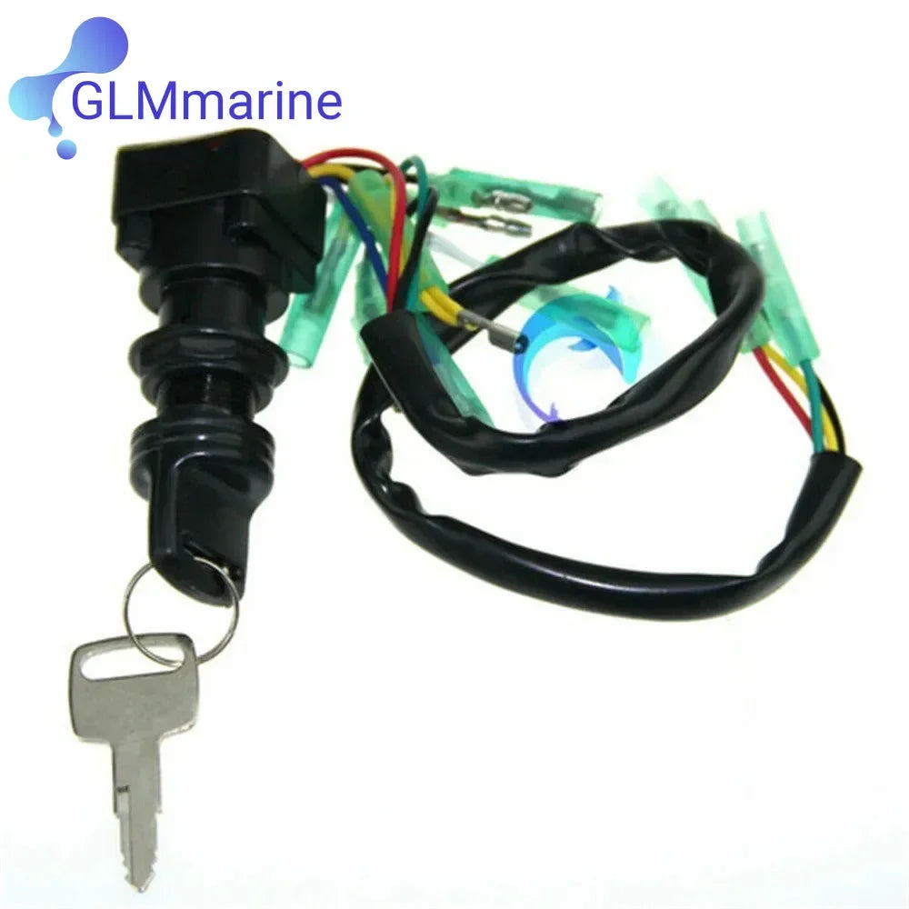 Ignition Switch Assy with Key 703-82510-43 for Yamaha 75 85 115 150 HP 2 / 4 Stroke Outboard Control Box 703-82510-43-00 MP51040