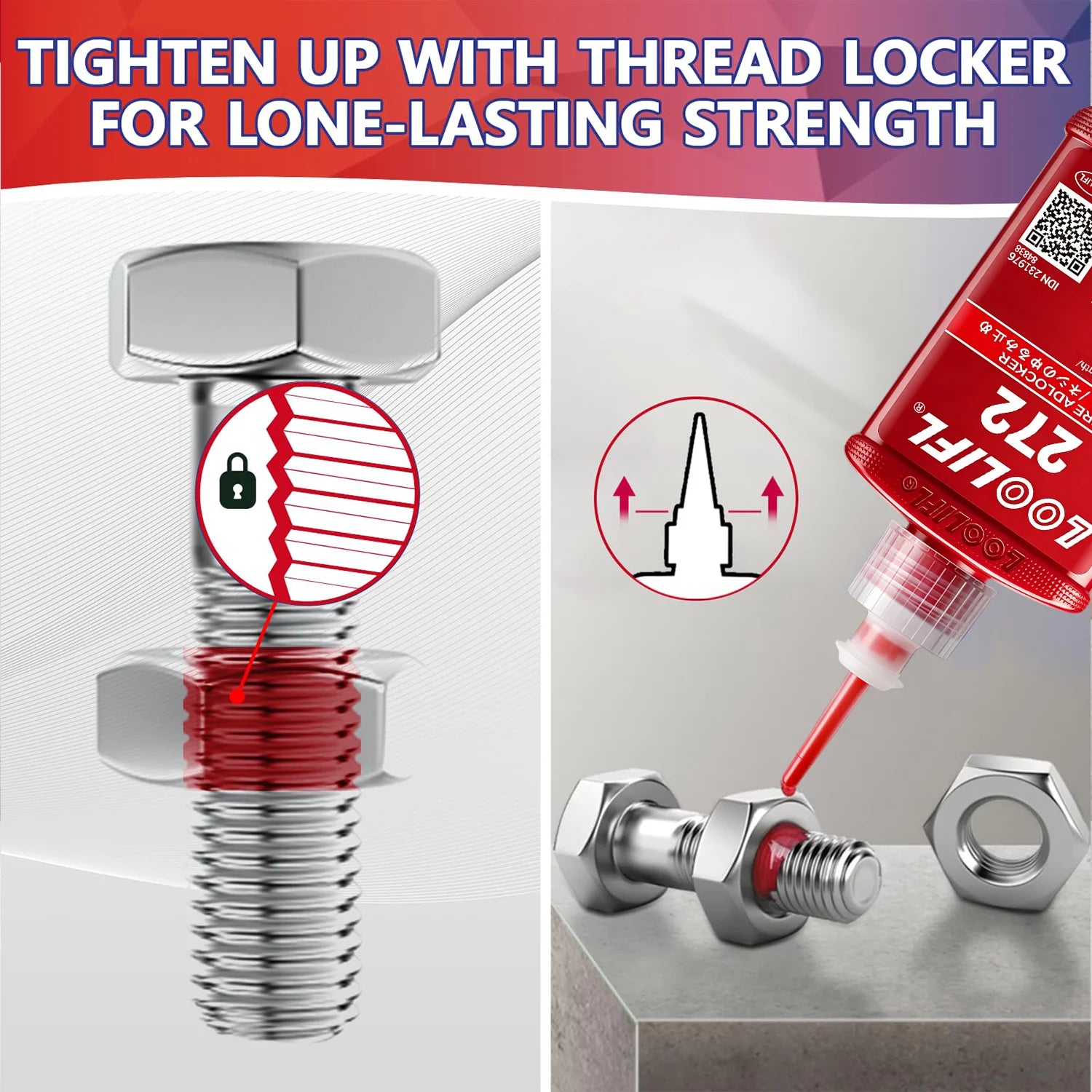 242 272 50mlThreadLocker Screw Glue Quickly Cured Thread Locking Agent Anaerobic Adhesive Corrosion-Resistant Anti-LooseningGlue