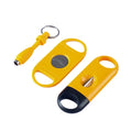 Cigar Cutter Cigar Set Pocket V-Cut Sharp Cigar Scissors Guillotine Portable Travel Cigar Cutting Round Punch Accessories