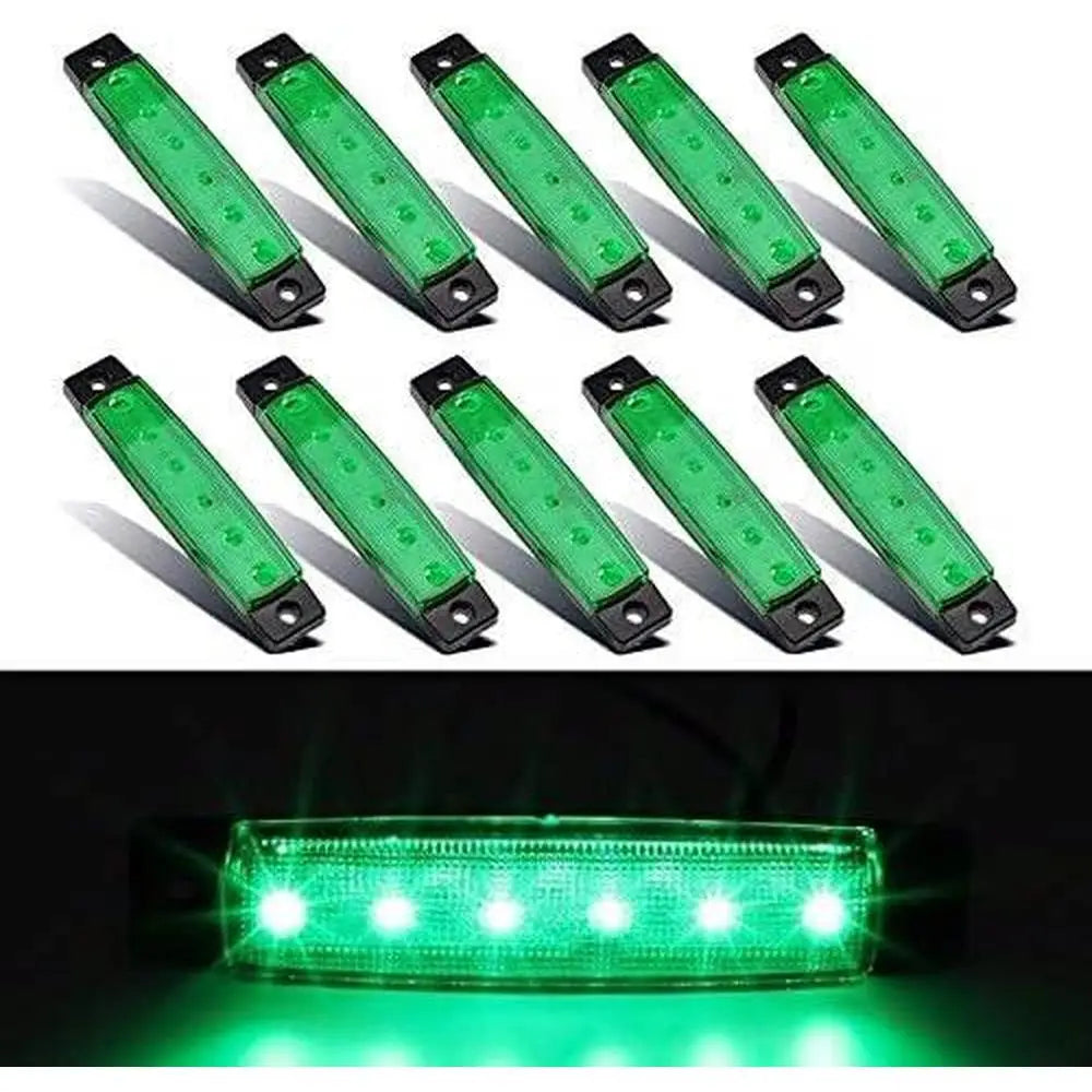 30/10pcs Side Marker Lights 12V 6LED SMD Side Marker Lights Side Marker Light Clearance Indicator