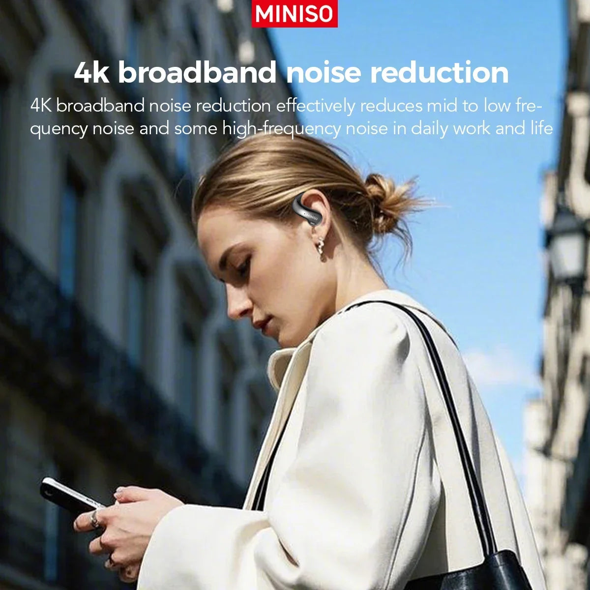 [HD Touchscreen]MINISO MS188 AI Translation Earbuds Bluetooth Earphones Wireless Headphones Ultra-long Battery Life