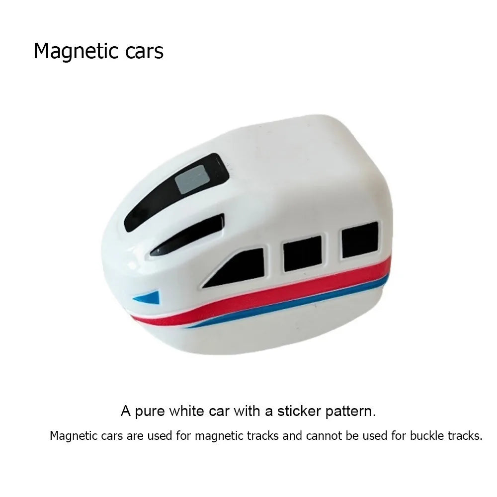 Fun Plastic Magnetic Tracks Train Smooth Steady Driving Intelligent Toy Railway Track Toys Small Train Kids Toy