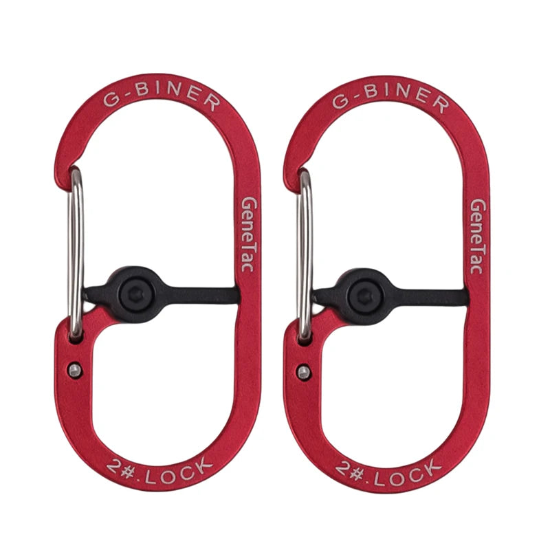 G-type Spring Outdoor Climbing Safety Keychain Aluminum Alloy Multicolor Carabiner  Backpack Buckle Camping Safety Lock
