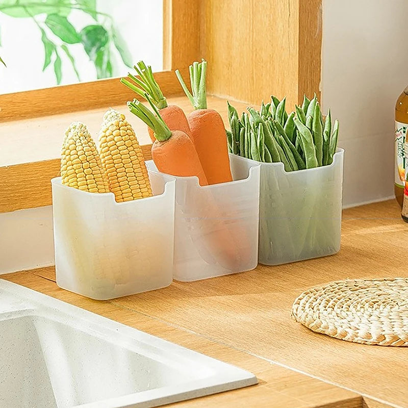 1PCS Refrigerator Storage Boxes Food Fresh Organizer Cold Storage Crisper Fruit Spice Food Container Boxes Kitchen Boxes