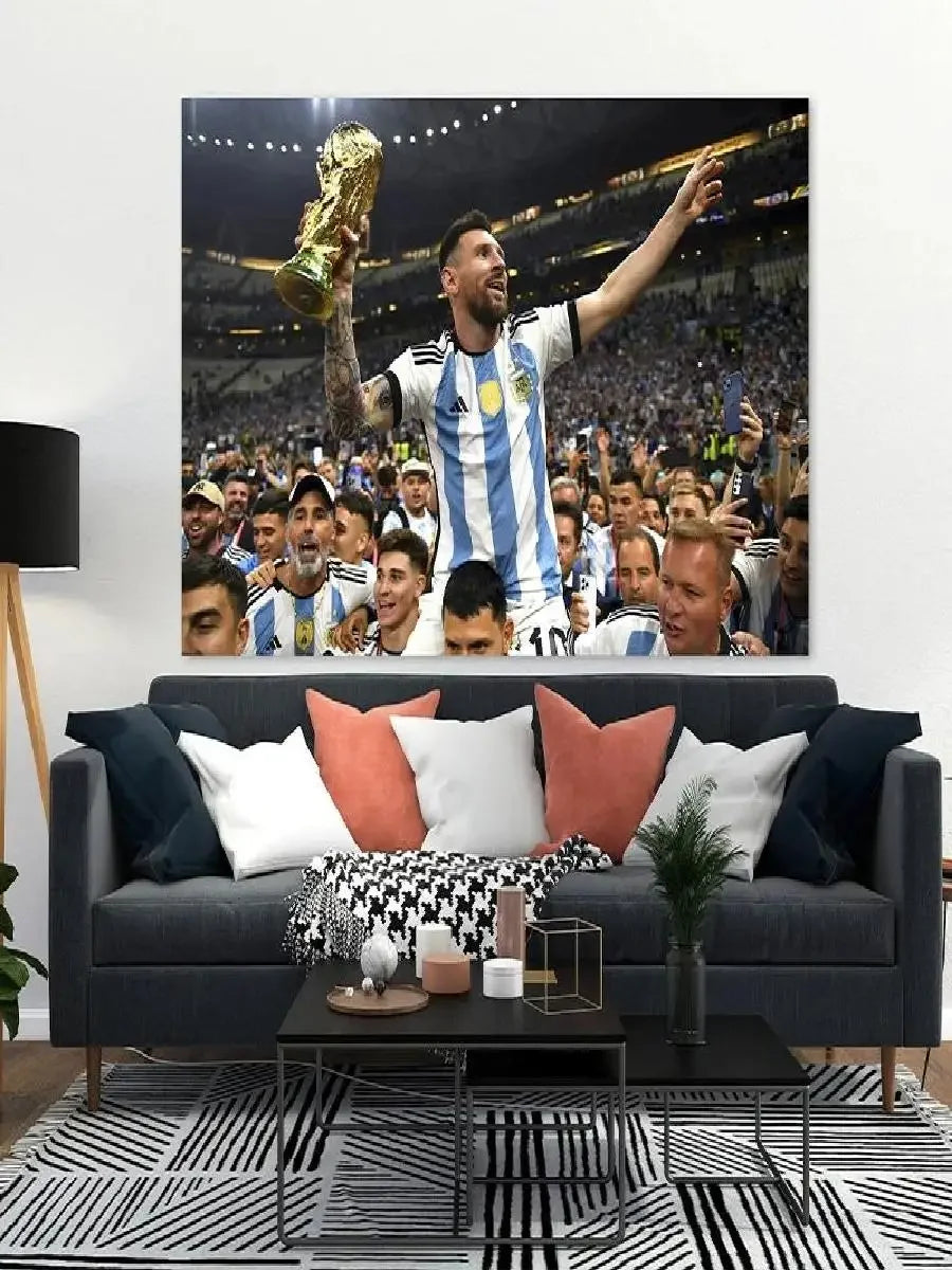 Lionel Messi Soccer Legend Canvas Wall Art Poster  Perfect Home Decor Gift for Football Fans and Clubs HighQuality Prints for Li