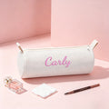 Customised Embroidery/Standard Style 2 Options, High-Quality Cylindrical Pencil Case, Storage Bag, Back-To-School Season!