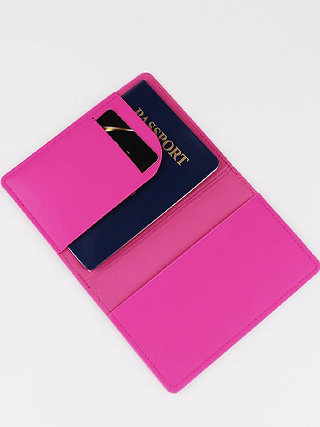 2PCS/Set Letters PU Leather Passport Cover Case Card Holder Lightweight Travel Accessories Wallet Gift For Couples