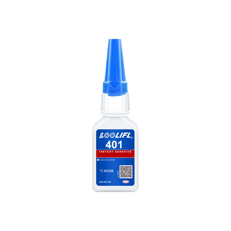 20ml, strong transparent 401 adhesive, rubber repair, multifunctional adhesive for metal plastic parts. Excellent bonding tool.