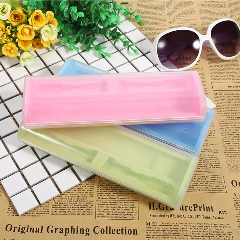 Electric Toothbrush Case Compact Plastic Travel Storage Box for 2 Brush Heads and 1 Toothbrush Portable Holder Protects Device