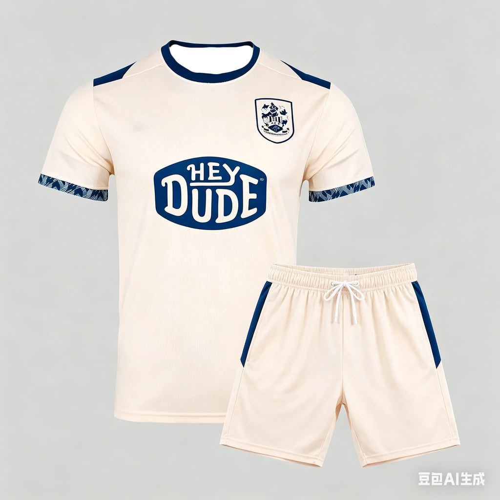 Huddersfield Town FC Home and Away Footbool Jersey T-shirt Set Comfortbale Breathable T-shirt Set Adult Beachwear Surfing Suit