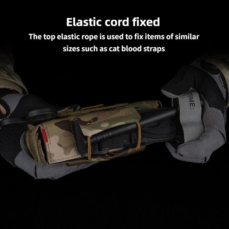 MD2 Compact Trauma Kit Tactical IFAK Medical First Aid Pouch Outdoors Camping Hunting Patrol Survival Equipment