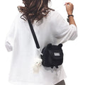 Female Cute Pouch Crossbody Bags Wallet Shoulder Bag Messenger Kitty Bag Canvas Bags Student Bags