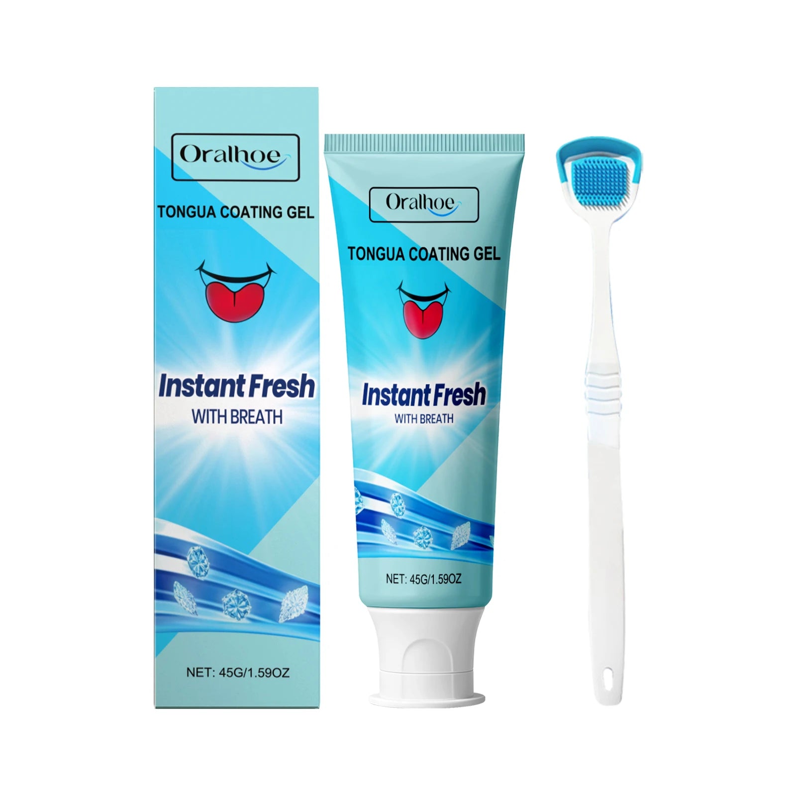 Tongue Refreshing Care Gel Deep Clean Tongue Coating Remove Oral Odor Long Lasting Fresh Breath Daily Oral Hygiene Gel
