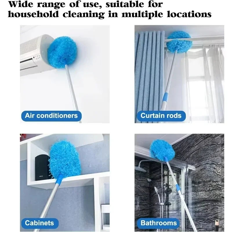 1PC Microfiber Ceiling Fan Duster Multifunctional Long Handle Effortless Household Electric Appliances Cleaning Tools