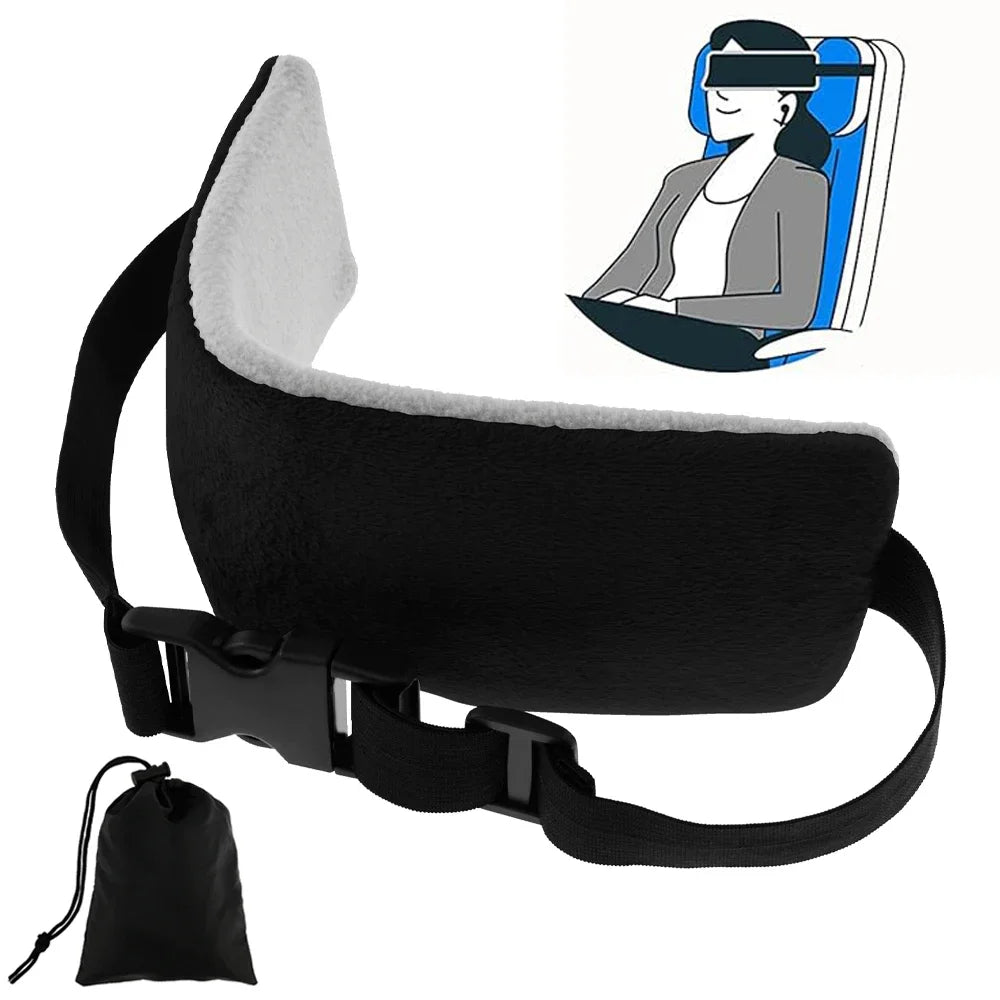 Travel Head Support Strap Adjustable Travel Pillow Comfortable Airplanes & Cars Neck Support Band Portable Aid Head Fixed Strap