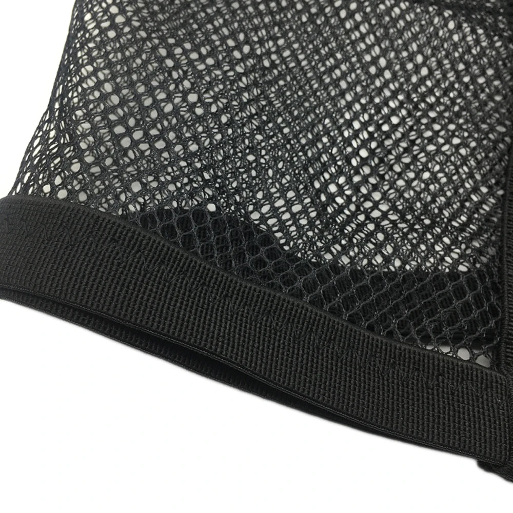 Stretchable Small Cargo Net Pocket Storage Mesh Net Elastic with Mounting Screws and Hooks for RV Truck Car SUV Boats