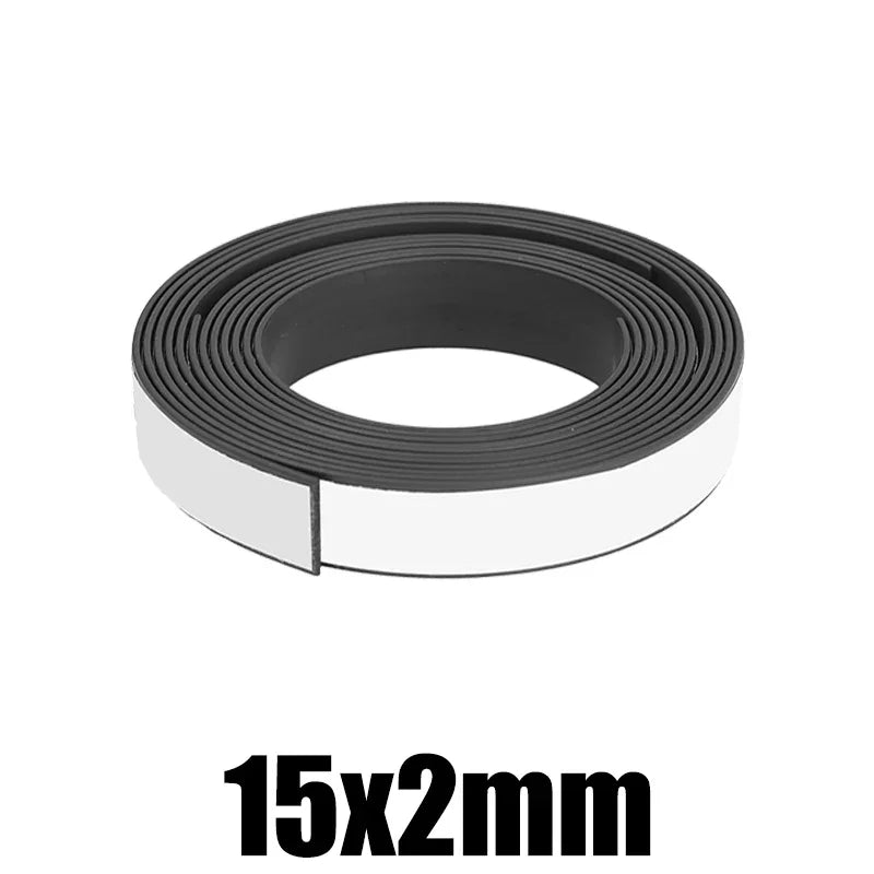 Self Adhesive Magnetic Tape Cuttable Rubber Magnetic Strip For Fridge Wall DIY Photo Poster Fixing Tape Home Office Storage Tool