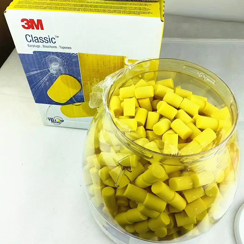 3M EAR 312-1201 Earplugs Anti-noise Classic Earplugs Small for Child Women's Sleep Yellow Earplugs