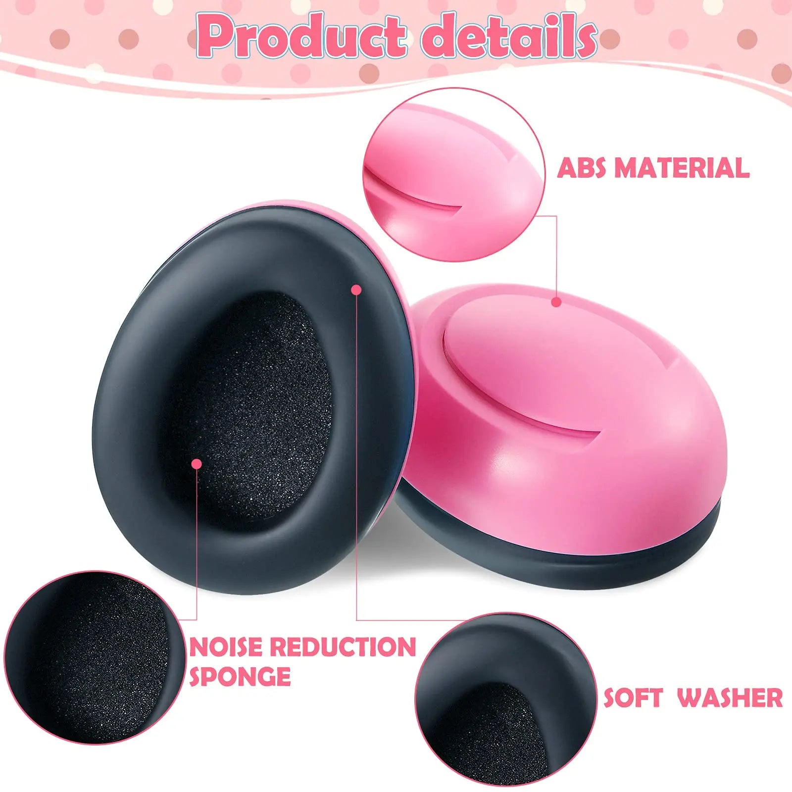 Baby Noise Cancelling Headphones Ear Protection Earmuffs For Infants with Elastic Headband Airplane Travel Baby Accessories