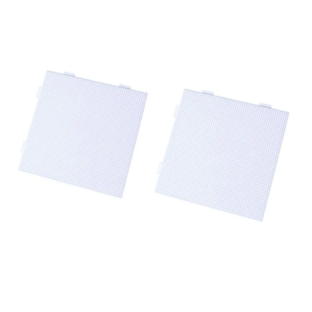 2Pcs 2.6mm Beads Fuse Beads Pegboards Thicken with Black Line Melting Beads Pegboards Square No Deformation Fuse Beads Boards