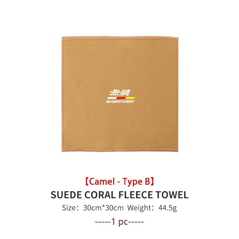 For Honda Microfiber Towel Car Drying Towel Auto Plush Wash Towel Car Cleaning Mugen Vezel Accord Fit City Legend CRV Insight