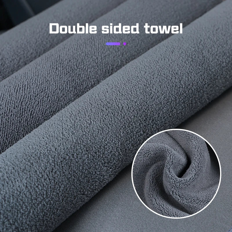 Microfiber Car Wash Towel Suede Rag Accessories For Changan Deepal S05 MAX S07 S7 SL03 S09 G318 Car Cleaning Tools Washing Cloth