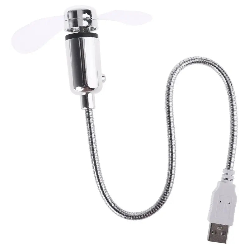 2024 New USB-Powered Portable Mobile USB Fan Mini Gooseneck Fan for Laptop Office Home Travel (1 PACK)