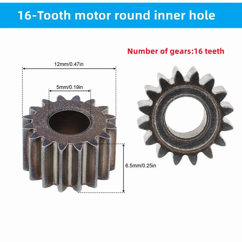 1 Piece Dc Motor Gear 9 /11 /12/13/14/15/16 Teeth Electric Motor Gears for 10.8V / 12V / 14.4V / 16.8V / 18V / 21V /25V Motors