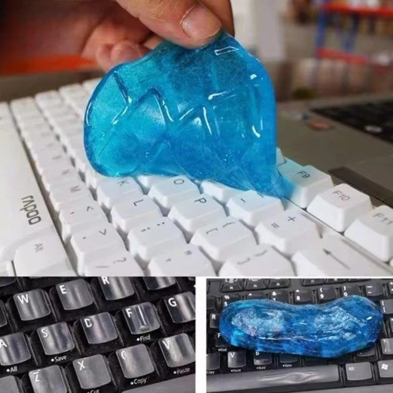 Soft Dust Cleaning Glue Reusable Super Clean Mud Slimy Gel For Home Phone Car PC Laptop Keyboard Sticky Wiper Dust Dirt Wipe